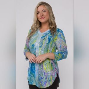 NWT ubu art design V-Neck Tunic